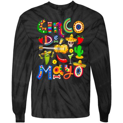 Cinco De Mayo 5 De Mayo Mexican Fiesta Tie-Dye Long Sleeve Shirt