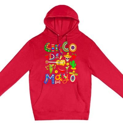 Cinco De Mayo 5 De Mayo Mexican Fiesta Premium Pullover Hoodie