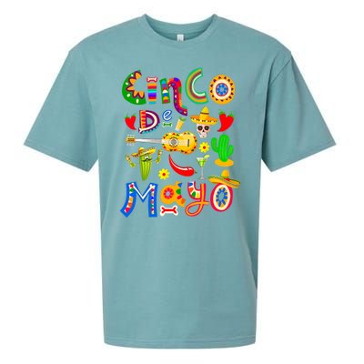 Cinco De Mayo 5 De Mayo Mexican Fiesta Sueded Cloud Jersey T-Shirt