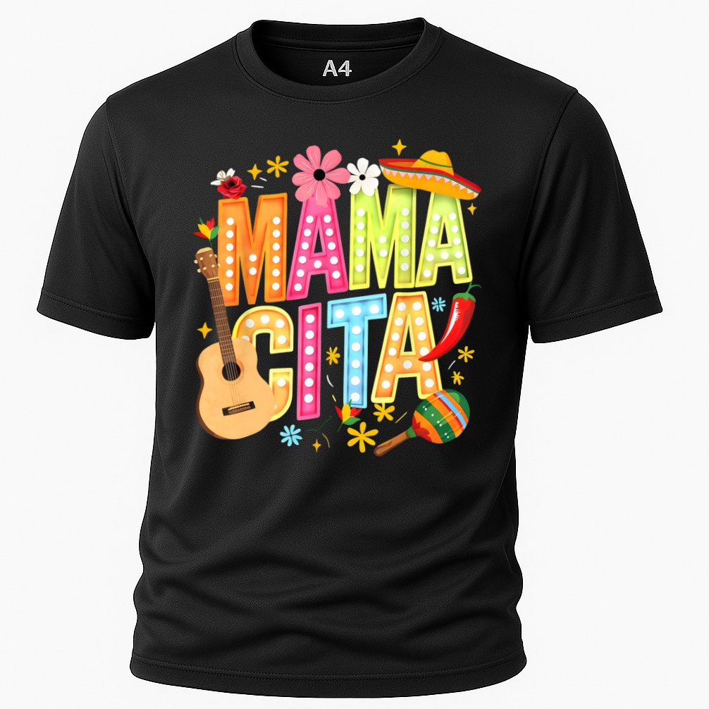Cinco De Mayo Mamacita Mexican Mama Cita Women Mother's Day  Cooling Performance Crew T-Shirt