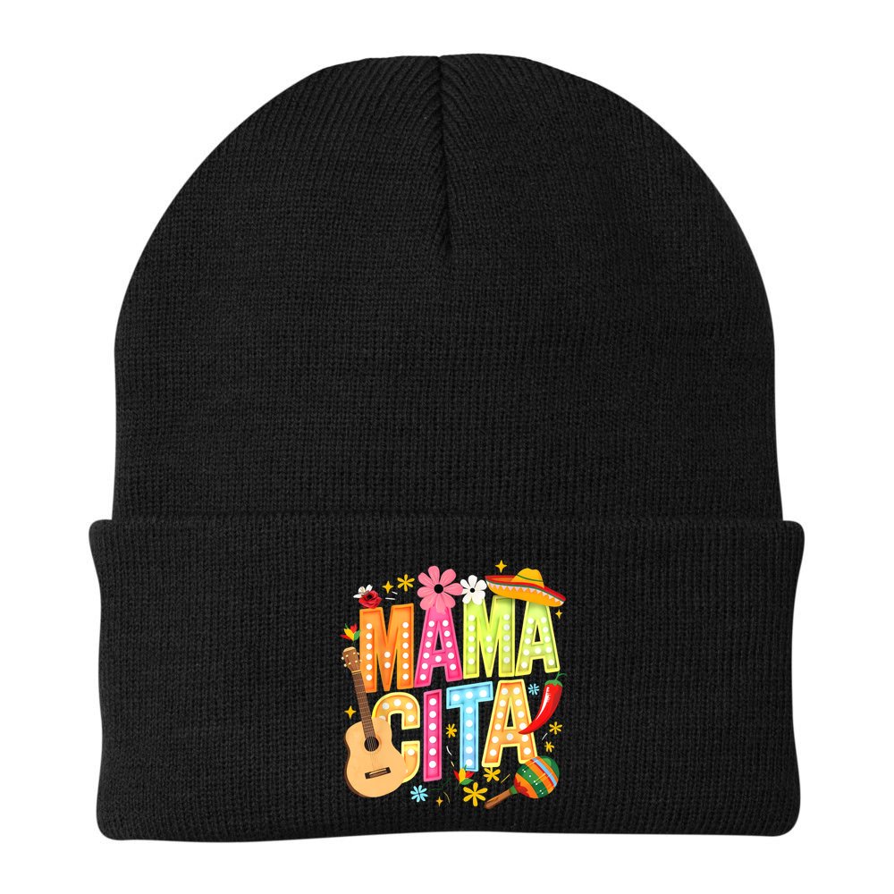 Cinco De Mayo Mamacita Mexican Mama Cita Women Mother's Day  Beanie