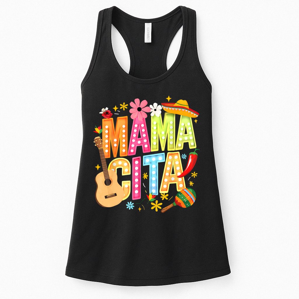 Cinco De Mayo Mamacita Mexican Mama Cita Women Mother's Day  Womens Tank Top