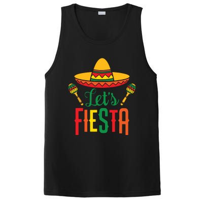 Cinco De Mayo Lets Fiesta Squad 5 De Mayo Mexican Fiesta PosiCharge Competitor Tank