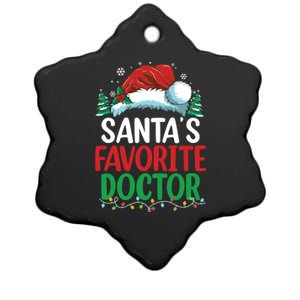 Christmas Doctor Meaningful Gift SantaS Favorite Doctor Gift Ceramic Star Ornament