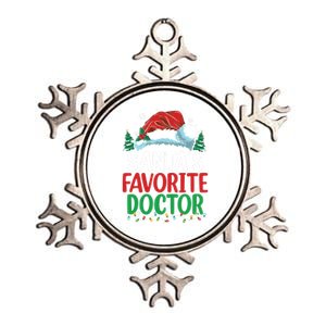 Christmas Doctor Meaningful Gift SantaS Favorite Doctor Gift Metallic Star Ornament