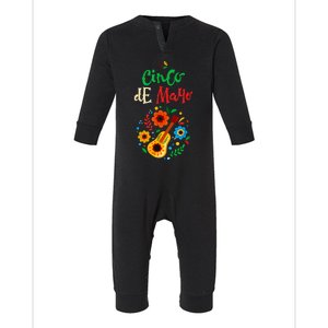 Cinco De Mayo Lets Fiesta Squad 5 De Mayo Mexican Fiesta Infant Fleece One Piece