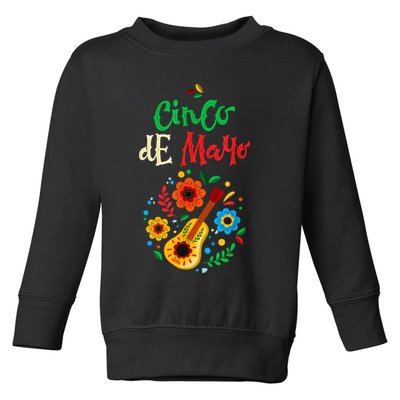 Cinco De Mayo Lets Fiesta Squad 5 De Mayo Mexican Fiesta Toddler Sweatshirt