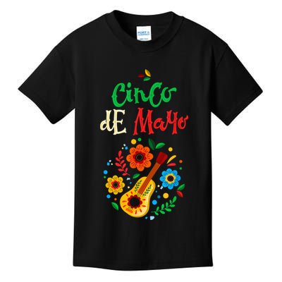 Cinco De Mayo Lets Fiesta Squad 5 De Mayo Mexican Fiesta Kids T-Shirt