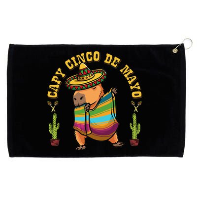 Cinco De Mayo Capybaras Mexican Capybara Women Grommeted Golf Towel