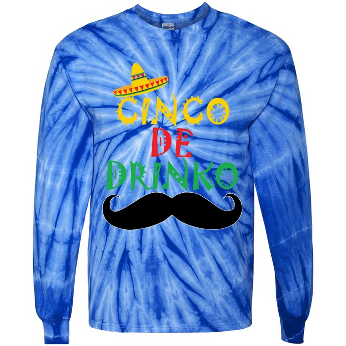 Cinco De Mayo Cinco De O Gift Tie-Dye Long Sleeve Shirt