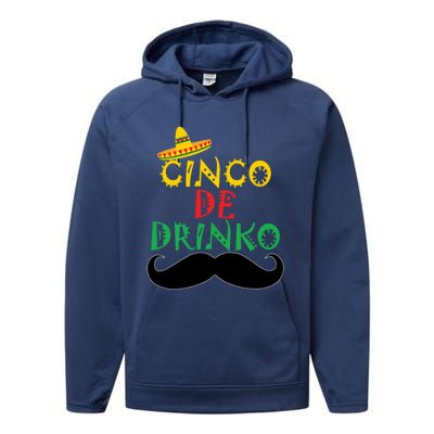 Cinco De Mayo Cinco De O Gift Performance Fleece Hoodie