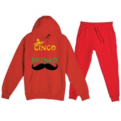 Cinco De Mayo Cinco De O Gift Premium Hooded Sweatsuit Set