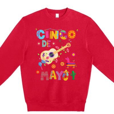 Cinco De Mayo Mexican Fiesta 5 De Mayo Premium Crewneck Sweatshirt