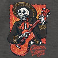 Cinco De Mayo Skeleton Guitar Vector Backpack