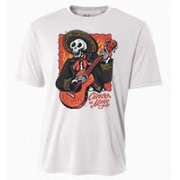 Cinco De Mayo Skeleton Guitar Cooling Performance Crew T-Shirt