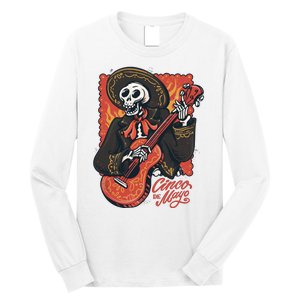 Cinco De Mayo Skeleton Guitar Long Sleeve Shirt