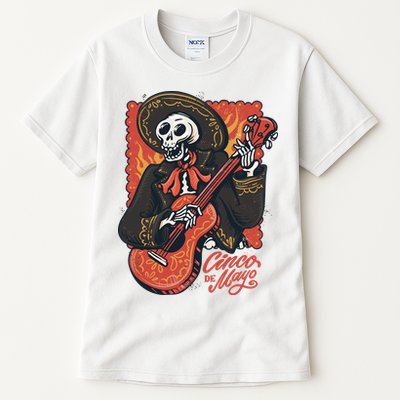 Cinco De Mayo Skeleton Guitar Tall T-Shirt