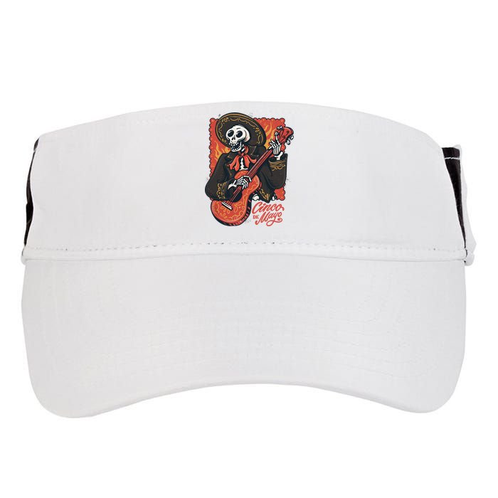 Cinco De Mayo Skeleton Guitar Adult Drive Performance Visor