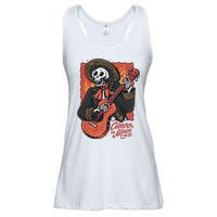 Cinco De Mayo Skeleton Guitar Ladies Essential Flowy Tank