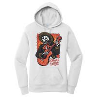 Cinco De Mayo Skeleton Guitar Women's Pullover Hoodie