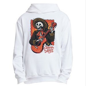 Cinco De Mayo Skeleton Guitar Urban Pullover Hoodie