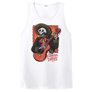 Cinco De Mayo Skeleton Guitar PosiCharge Competitor Tank