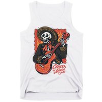 Cinco De Mayo Skeleton Guitar Tank Top
