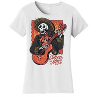 Cinco De Mayo Skeleton Guitar Women's T-Shirt