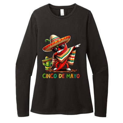 Cinco De Mayo For Mexican Fiesta Chili Womens CVC Long Sleeve Shirt