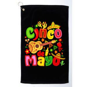 Cinco De Mayo 5 De Mayo Mexican Fiesta Platinum Collection Golf Towel