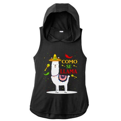 Cinco De Mayo Ladies PosiCharge Tri-Blend Wicking Draft Hoodie Tank