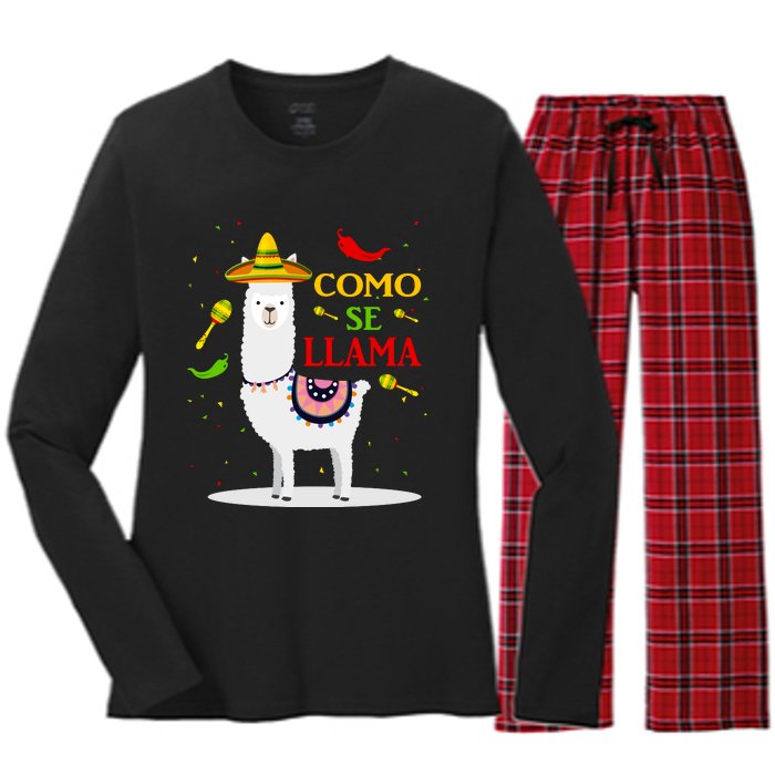 Cinco De Mayo Women's Long Sleeve Flannel Pajama Set 