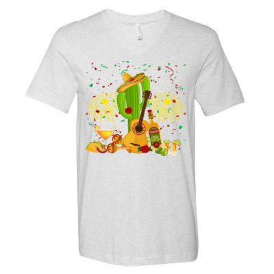 Cinco De Mayo Celebration V-Neck T-Shirt