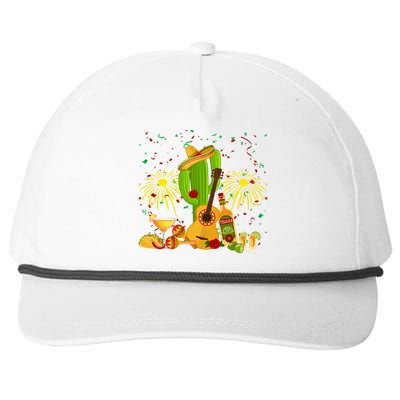 Cinco De Mayo Celebration Snapback Five-Panel Rope Hat