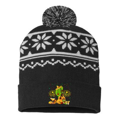 Cinco De Mayo Celebration USA-Made Snowflake Beanie