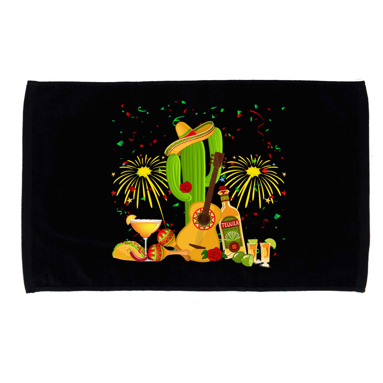 Cinco De Mayo Celebration Microfiber Hand Towel
