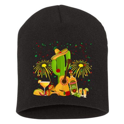 Cinco De Mayo Celebration Short Acrylic Beanie