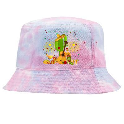 Cinco De Mayo Celebration Tie-Dyed Bucket Hat