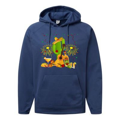 Cinco De Mayo Celebration Performance Fleece Hoodie