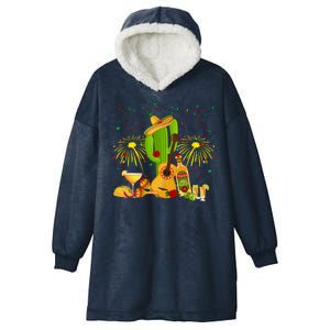 Cinco De Mayo Celebration Hooded Wearable Blanket