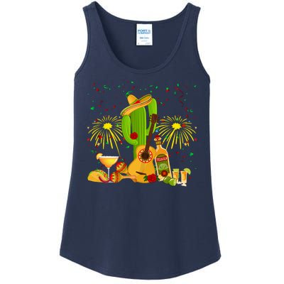 Cinco De Mayo Celebration Ladies Essential Tank