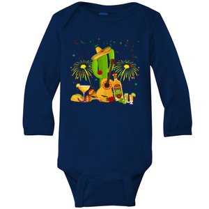 Cinco De Mayo Celebration Baby Long Sleeve Bodysuit