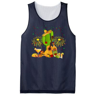 Cinco De Mayo Celebration Mesh Reversible Basketball Jersey Tank