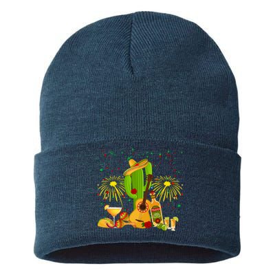 Cinco De Mayo Celebration Sustainable Knit Beanie