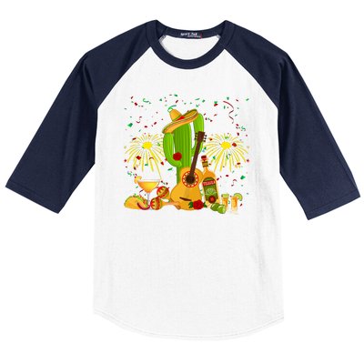 Cinco De Mayo Celebration Baseball Sleeve Shirt