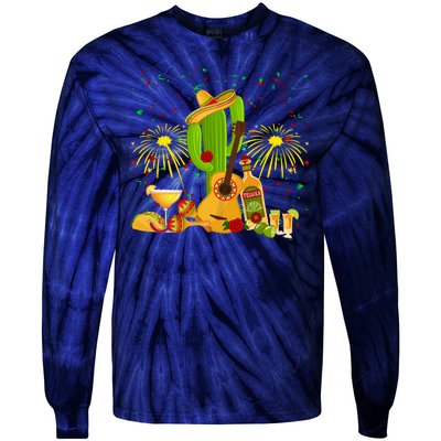 Cinco De Mayo Celebration Tie-Dye Long Sleeve Shirt