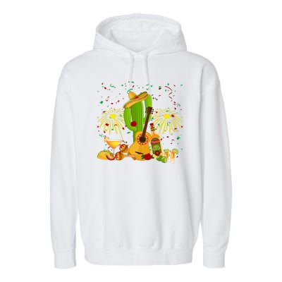 Cinco De Mayo Celebration Garment-Dyed Fleece Hoodie