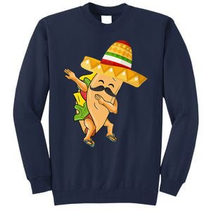 Cinco De Mayo Dabbing Taco Cinco De Mayo Design Tall Sweatshirt