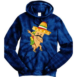 Cinco De Mayo Dabbing Taco Cinco De Mayo Design Tie Dye Hoodie