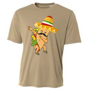 Cinco De Mayo Dabbing Taco Cinco De Mayo Design Cooling Performance Crew T-Shirt